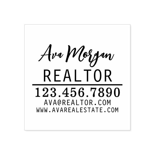 Personalized Real Estate Agent Gift ラバースタンプ (インプリント)