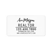 Personalized Real Estate Agent Gift ラベル (正面)