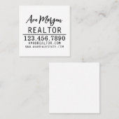Personalized Real Estate Agent Gift 紹介カード (正面/裏面)