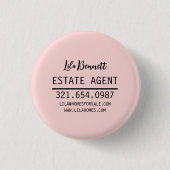 Personalized Real Estate Agent Gift Design 缶バッジ (正面)