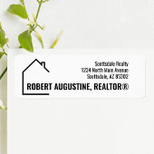Personalized Realtor Return Address Label ラベル