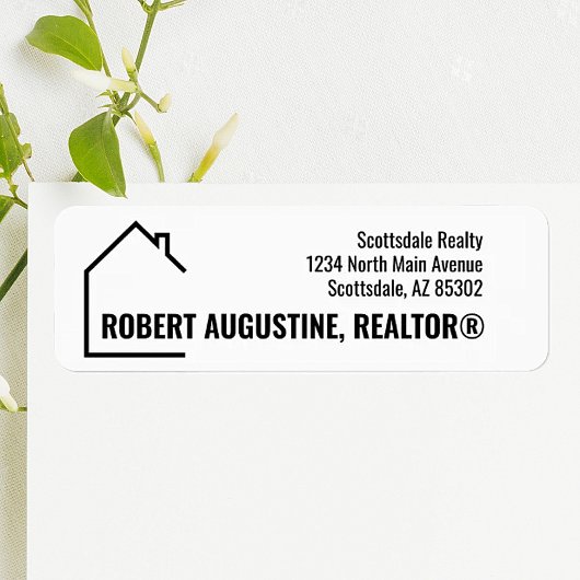 Personalized Realtor Return Address Label ラベル