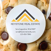 Personalized Realtor Sticker with Logo ラウンドシール