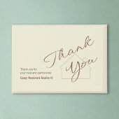 Personalized Realtor Thank You Minimalist Script  マグネット