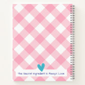Personalized Recipe Notebook ノートブック (裏面)