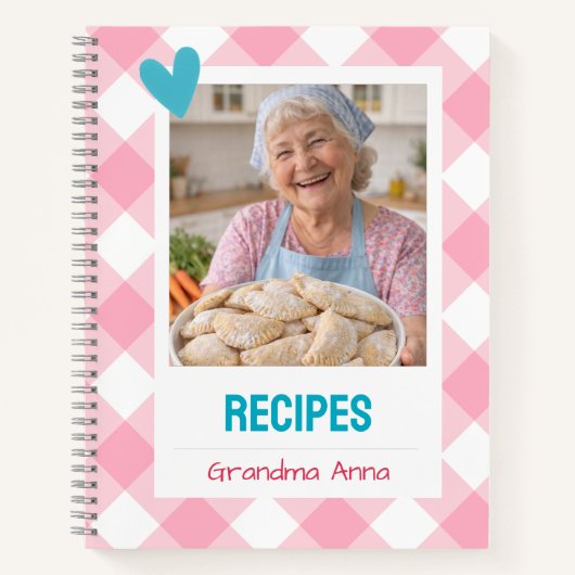 Personalized Recipe Notebook ノートブック (正面)