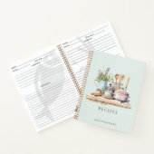 Personalized Recipes Pots Pans Cooking Utensils ノートブック (内部)