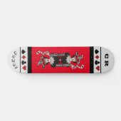 Personalized Red & Black "Joker" Skateboard スケートボード (横)