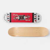 Personalized Red & Black "Joker" Skateboard スケートボード (横)