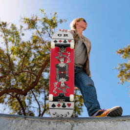 Personalized Red & Black "Joker" Skateboard スケートボード