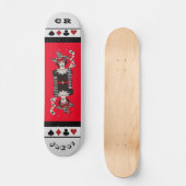 Personalized Red & Black "Joker" Skateboard スケートボード (正面)