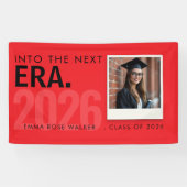 Personalized Red Graduation Photo Banner 2026 横断幕 (横)