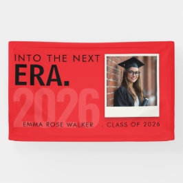 Personalized Red Graduation Photo Banner 2026 横断幕