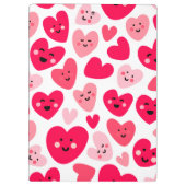 Personalized Red Heart Happy Valentine’s Day Lover クリップボード (裏面)