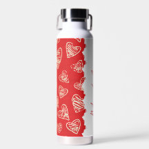 Personalized Red Heart Pattern 