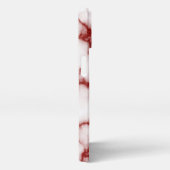 Personalized red marbled - iPhoneケース (右側面)