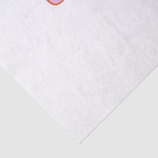  Personalized Red Pink Name 薄葉紙 (詳細)