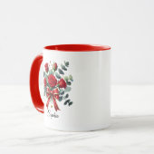 Personalized Red Rose Name Mug Gift マグカップ (正面左)