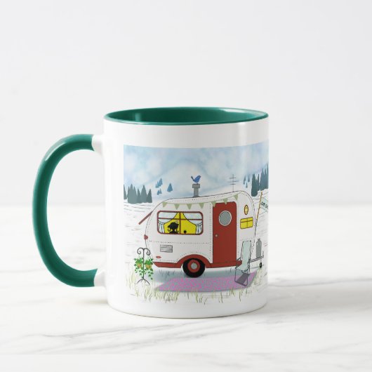 Personalized Red Trailer Mug マグカップ (左)
