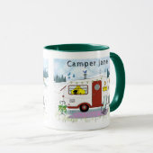 Personalized Red Trailer Mug マグカップ (正面右)