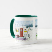 Personalized Red Trailer  Mug マグカップ (正面左)