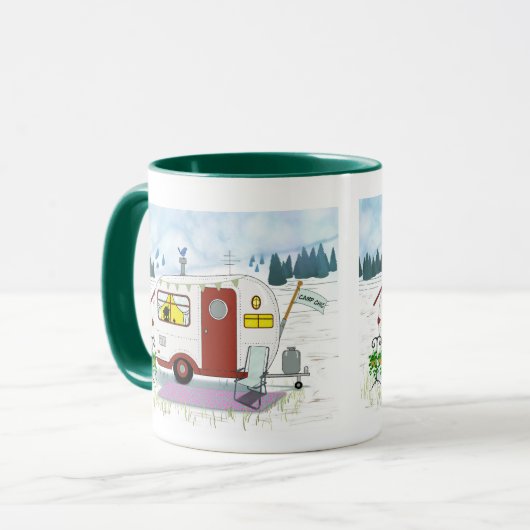 Personalized Red Trailer Mug マグカップ (正面左)