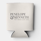 Personalized Rehearsal Dinner Favor Wedding Ivory 缶クーラー (正面)