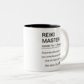 Personalized Reiki Master  Definition  ツートーンマグカップ (正面右)