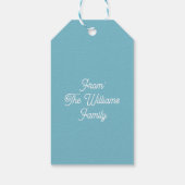 Personalized Reindeer Merry Bright Christmas ギフトタグ (裏面)