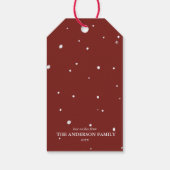 Personalized Reindeer “Oh Deer Christmas Is Here” ギフトタグ (裏面)