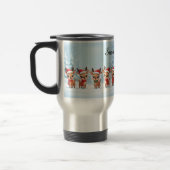 Personalized Reindeer Travel Mug, Custom Name, Chr トラベルマグ (左)