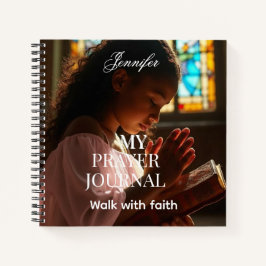 Personalized Religious photo prayer journal  ノートブック