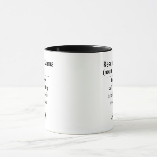 Personalized Rescue Cat Lover Gift  Mug マグカップ (中央)
