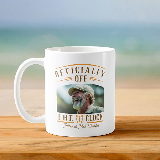 Personalized Retiree Party Favor Retirement Photo コーヒーマグカップ