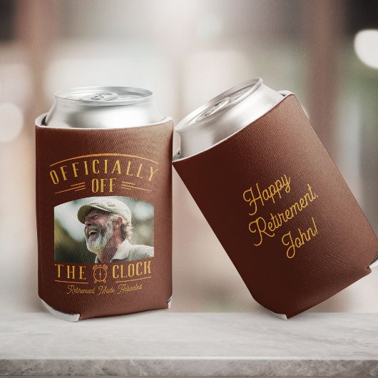 Personalized Retiree Party Favor Retirement Photo  缶クーラー