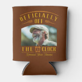 Personalized Retiree Party Favor Retirement Photo  缶クーラー (正面)