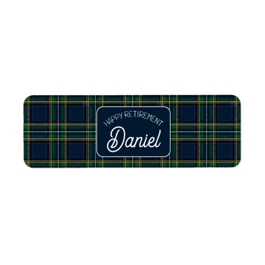 Personalized Retirement Cigar Band Sticker ラベル (正面)