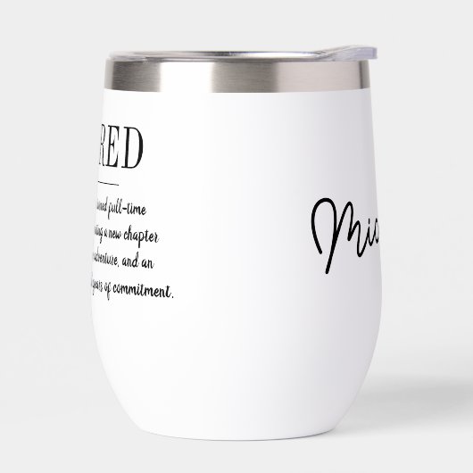 Personalized Retirement Funny Retired Definition (左面)