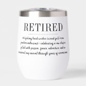 Personalized Retirement Funny Retired Definition (正面)