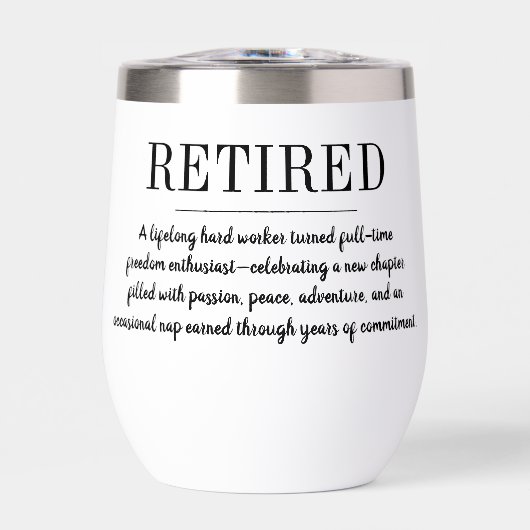 Personalized Retirement Funny Retired Definition (正面)
