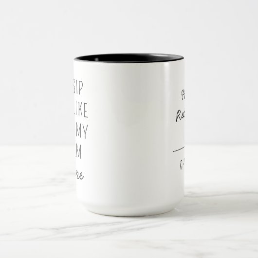 Personalized retirement gift for boss マグカップ (中央)