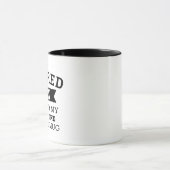 Personalized Retirement Jokes and Puns Mug マグカップ (中央)