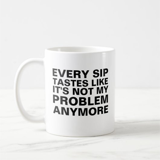 Personalized Retirement Mug, Every Sip Tastes Like コーヒーマグカップ (左)