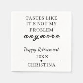 Personalized Retirement Party Decor Retired 2026 スタンダードカクテルナプキン (正面)