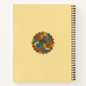 Personalized Retro 60s Music Inspired Design ノートブック (裏面)