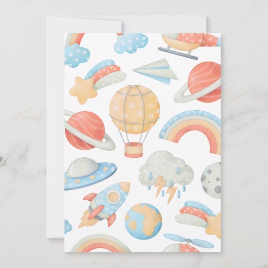 Personalized Retro Birthday Invitation  招待状 (裏面)