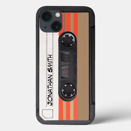 Personalized Retro Casette 80's Case-Mate iPhoneケース (裏面)