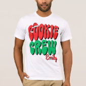 Personalized Retro Cookie Crew Christmas Matching Tシャツ (正面)