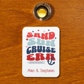 Personalized Retro Cruise Family Name マグネット