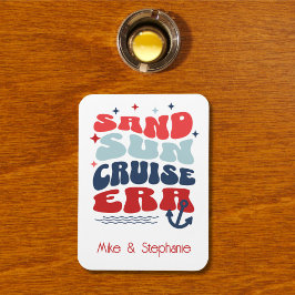 Personalized Retro Cruise Family Name マグネット